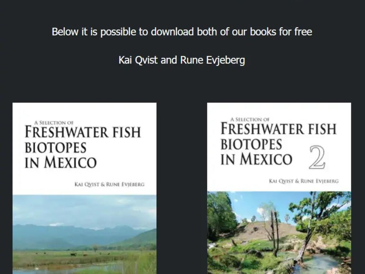 Mexikos Fischbiotope - zwei sehr interesssante, informative und kostenlose Bücher!